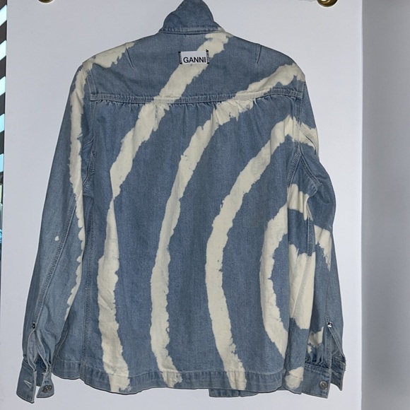 Super rare GANNI partially bleached denim shirt/jacket - Picture 8 of 8